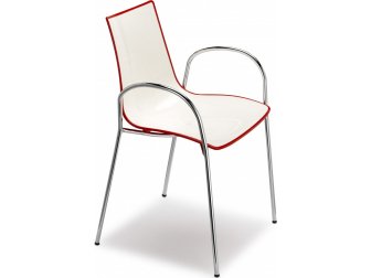 Кресло пластиковое двухцветное-thumbs-Фото1