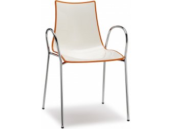 Кресло пластиковое двухцветное-thumbs-Фото1