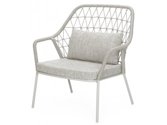 Кресло лаунж плетеное с подушкой-thumbs-Фото1