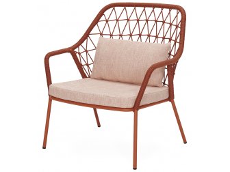 Кресло лаунж плетеное с подушкой-thumbs-Фото1