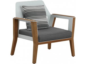 Кресло металлическое с подушкой-thumbs-Фото3