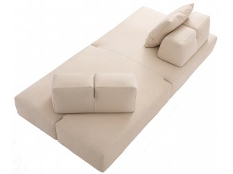 Лежак металлический мягкий с подушками-thumbs-Фото1
