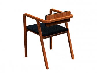 Кресло деревянное с обивкой-thumbs-Фото4