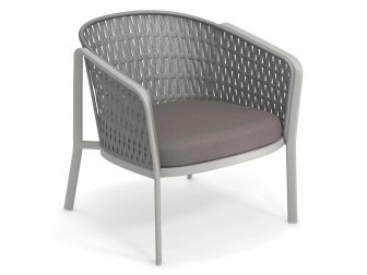 Лаунж-кресло металлическое с подушкой-thumbs-Фото1