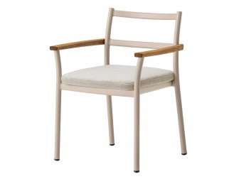 Кресло металлическое с подушкой-thumbs-Фото1