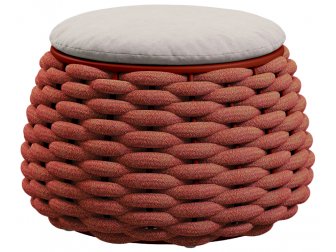 Пуф-столик плетеный с подушкой-thumbs-Фото1