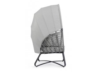 Лаунж-кресло с подушками и навесом-thumbs-Фото4