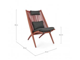 Лаунж-стул плетеный с подушками Aloha-thumbs-Фото3