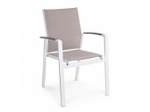 Кресло металлическое текстиленовое Garden Relax Kubik алюминий, текстилен белый Фото 6