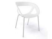 Кресло пластиковое Gaber Moema 69 металл, технополимер белый Фото 1