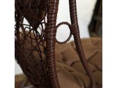 Кресло плетеное подвесное KVIMOL КМ-1025 сталь, искусственный ротанг коричневый Фото 3