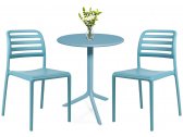 Комплект пластиковой мебели Nardi Step Costa Bistrot стеклопластик голубой Фото 1