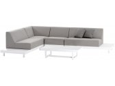 Комплект модульной мягкой мебели Grattoni Alvory алюминий, ткань sunbrella белый, светло-серый Фото 1