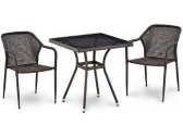 Комплект плетеной мебели Afina T282BNT/Y35-W2390 Brown 2Pcs искусственный ротанг, сталь коричневый Фото 1
