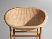 Кресло плетеное Kettal Basket дуб, натуральный ротанг бежевый Фото 14