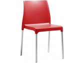 Стул пластиковый Scab Design Chloe Chair Mon Amour анодированный алюминий, технополимер красный Фото 1