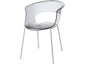 Кресло прозрачное Scab Design Miss B Antishock coated frame сталь, поликарбонат прозрачный Фото 1