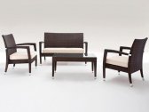 Комплект плетеной мебели Grattoni Orione алюминий, искусственный ротанг коричневый, бежевый Фото 1