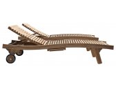 Шезлонг-лежак деревянный RosaDesign Melvin тик натуральный Фото 1