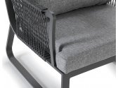 Комплект мягкой мебели Grattoni Jamaica алюминий, роуп, олефин антрацит, темно-серый, серый Фото 3