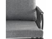Комплект мягкой мебели Grattoni Jamaica алюминий, роуп, олефин антрацит, темно-серый, серый Фото 4