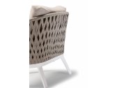 Комплект плетеной мебели Grattoni Minorca алюминий, роуп, олефин белый, тортора, коричневый Фото 6