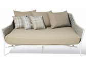 Лаунж-диван плетеный Grattoni Panama алюминий, роуп, текстилен белый, бежевый, шампанское Фото 1