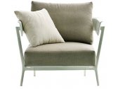 Кресло дизайнерское мягкое с подушкой Fast Aikana алюминий, ткань розовый Фото 13