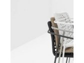 Кресло с плетеной спинкой Billiani Sey сталь, роуп Фото 5