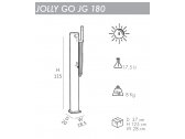 Душ солнечный для ног Arkema Jolly Go JG 180 алюминий Фото 2