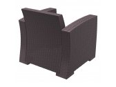 Кресло пластиковое плетеное с подушками Siesta Contract Monaco Lounge стеклопластик, полиэстер коричневый Фото 7