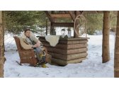 Кресло-качалка плетеное с подушками Skyline Design Ebony алюминий, искусственный ротанг, sunbrella бронзовый, бежевый Фото 16
