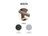 Банкетка плетеная с подушкой Skyline Design Malta алюминий, искусственный ротанг, sunbrella мокка, бежевый Фото 2