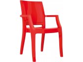 Кресло пластиковое Siesta Contract Arthur технополимер PA6 нейлон красный Фото 1