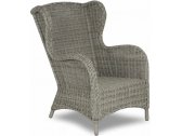 Кресло плетеное BraFab Evita алюминий, искусственный ротанг серый Фото 1