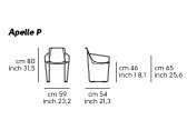 Кресло металлическое мягкое MIDJ Apelle P M CU сталь, кожа Фото 2