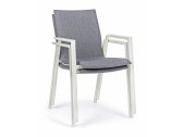 Кресло металлическое с обивкой Garden Relax Odeon алюминий, текстилен, олефин белый, серый Фото 6