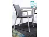 Кресло металлическое с обивкой Garden Relax Odeon алюминий, текстилен, олефин белый, серый Фото 10