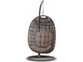 Кресло плетеное подвесное 4SIS Тенерифе алюминий, искусственный ротанг, ткань темно-коричневый Фото 1
