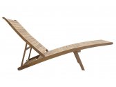 Шезлонг-лежак деревянный складной Giardino Di Legno Savana Elegance тик Фото 6