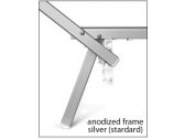 Шезлонг-лежак металлический Magnani Navy алюминий, текстилен серебристый Фото 4