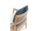 Кресло деревянное с подушкой Cassina Dine Out тик, полипропилен, ткань Фото 6