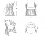 Кресло металлическое с подушками DFN Yucca металл, ткань Фото 2