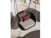 Кресло плетеное подвесное с подушкой Atmosphera Ludo алюминий, тефлоновый акрил, ткань Фото 5