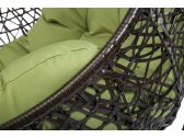 Кресло подвеcное Ecodesign Easy сталь, искусственный ротанг коричневый Фото 4