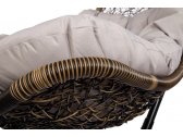 Кресло подвеcное Ecodesign Wind сталь, искусственный ротанг коричневый Фото 3