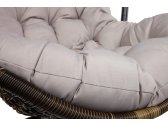 Кресло подвеcное Ecodesign Wind сталь, искусственный ротанг коричневый Фото 4