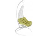 Кресло подвеcное Ecodesign Wind сталь, искусственный ротанг белый Фото 1