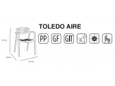 Кресло пластиковое Resol Toledo Aire полипропилен, стекловолокно Фото 2