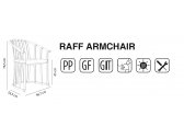 Кресло пластиковое Resol Raff полипропилен, стекловолокно Фото 2